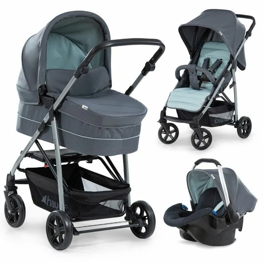 Best Sale 🥰 Hauck Kinderwagen-Set Rapid 4 Plus Trio Set mit Babywanne, Autositz und Sportwagen (bis 25 kg) - Grey Mint 🛒 1 Best Sale 🥰 Hauck Kinderwagen-Set Rapid 4 Plus Trio Set mit Babywanne, Autositz und Sportwagen (bis 25 kg) - Grey Mint 🛒
