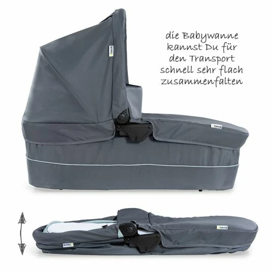 Best Sale 🥰 Hauck Kinderwagen-Set Rapid 4 Plus Trio Set mit Babywanne, Autositz und Sportwagen (bis 25 kg) - Grey Mint 🛒 5 Best Sale 🥰 Hauck Kinderwagen-Set Rapid 4 Plus Trio Set mit Babywanne, Autositz und Sportwagen (bis 25 kg) - Grey Mint 🛒 - Image 5