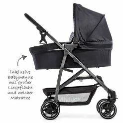 Best deal ⭐ Hauck Pram set Rapid 4S Plus Trioset with baby bath, car seat and pushchair (up to 25 kg) - Caviar Silver 🧨 -Way Sales hauck kinderwagen set rapid 4s plus trioset mit babywanne autositz und sportwagen bis 25 kg caviar silver 149812 d2