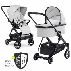Cheapest 🔥 Hauck Kombi-kinderwagen Apollo inkl. Babywanne, Sportsitz und XXL Zubehörpaket - Lunar 🎉