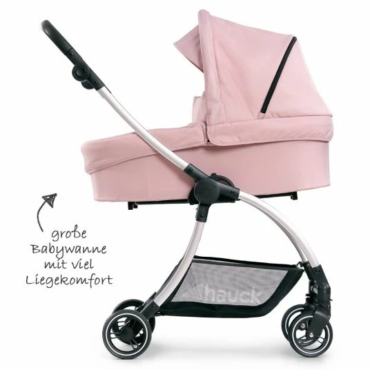 Buy 😉 Hauck Kombi-kinderwagen Eagle 4S Duoset inkl. Sportwagen, Babywanne, Beindecke und Insektenschutz - Pink Grey 👏 4 Buy 😉 Hauck Kombi-kinderwagen Eagle 4S Duoset inkl. Sportwagen, Babywanne, Beindecke und Insektenschutz - Pink Grey 👏 - Image 4