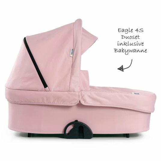 Flash Sale 😍 Hauck Kombi-kinderwagen Eagle 4S Duoset inkl. Sportwagen, Babywanne, Beindecke und XXL Zubehörpaket - Pink Grey 🛒 3 Flash Sale 😍 Hauck Kombi-kinderwagen Eagle 4S Duoset inkl. Sportwagen, Babywanne, Beindecke und XXL Zubehörpaket - Pink Grey 🛒 - Image 3
