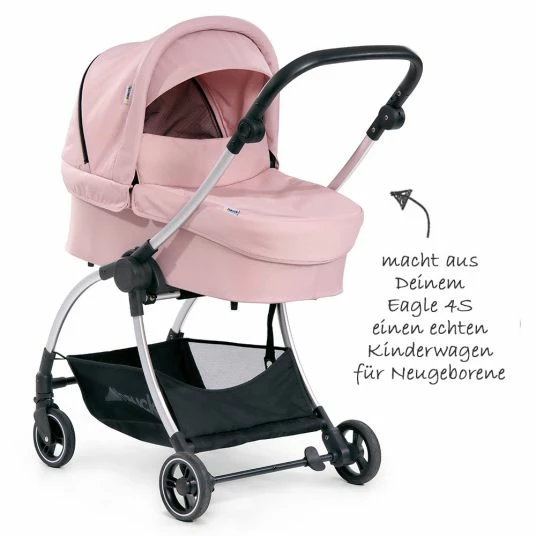 Flash Sale 😍 Hauck Kombi-kinderwagen Eagle 4S Duoset inkl. Sportwagen, Babywanne, Beindecke und XXL Zubehörpaket - Pink Grey 🛒 4 Flash Sale 😍 Hauck Kombi-kinderwagen Eagle 4S Duoset inkl. Sportwagen, Babywanne, Beindecke und XXL Zubehörpaket - Pink Grey 🛒 - Image 4