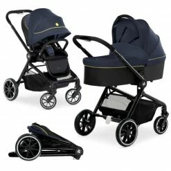 Top 10 🔔 Hauck Kombi-Kinderwagen Move so Simply Set inkl. Babywanne & Sportsitz - mit Liegefunktion - Dark Navy Neon - Collection 2022 ⌛