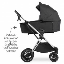 Cheap ✨ Hauck Kombi-Kinderwagen Vision X Duoset Silver (Sportwagen und Babywanne) inkl. XXL Zubehörpaket - Melange Black 🔥 -Way Sales hauck kombi kinderwagen vision x duoset silver sportwagen und babywanne inkl xxl zubehorpaket melange black 165072 165096 165133 zub d5