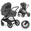 Best Sale 😀 Hauck Kombi-Kinderwagen Walk N Care Air Set inkl. Babywanne, Sportsitz, Beindecke und Getränkehalter (bis 22kg belastbar) - Dark Grey 👍