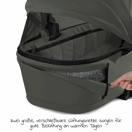 Deals 💯 Hauck Kombi-Kinderwagen Walk N Care Air Set inkl. Babywanne, Sportsitz, Beindecke und Getränkehalter (bis 22kg belastbar) - Dark Olive 👍 4 Deals 💯 Hauck Kombi-Kinderwagen Walk N Care Air Set inkl. Babywanne, Sportsitz, Beindecke und Getränkehalter (bis 22kg belastbar) - Dark Olive 👍 - Image 4