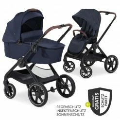 Wholesale ⌛ Hauck Kombi-Kinderwagen Walk N Care Set inkl. Babywanne, Sportsitz, Beindecke und XXL Zubehörpaket - Dark Navy Blue - Collection 2022 👍