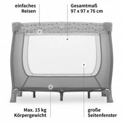 Hot Sale 💯 Hauck Laufgitter Sleep'n Play SQ - (90 x 90 cm) - Nordic Grey 🥰 -Way Sales hauck laufgitter sleep n play sq 90 x 90 cm nordic grey 606490 d2