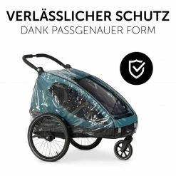 Promo 👏 Hauck Regenschutz für Fahrradanhänger Dryk Duo Raincover 🎁 -Way Sales hauck regenschutz fur fahrradanhanger dryk duo raincover 550007 d3