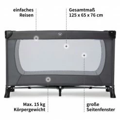 Budget 🎉 Hauck Reisebett Dream'n Play Plus (mit seitlichem Einstieg) - Grey ⌛ -Way Sales hauck reisebett dream n play plus mit seitlichem einstieg grey 603611 d4