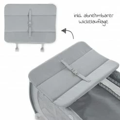 Brand new 😀 Hauck Reisebett Play'n Relax Center mit Wickelauflage, höhenverstellbar und seitlichem Einstieg - Quilted Grey 🔥 -Way Sales hauck reisebett play n relax center mit wickelauflage hohenverstellbar und seitlichem einstieg quilted grey 600115 d4