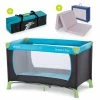 Best Pirce 🥰 Hauck Reisebett Set Dream'n Play - mit Alvi Reisebett Matratze Komfort (schadstoffgeprüft, faltbar, 6 cm Höhe) - Waterblue 🧨