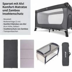 Way Sales -Way Sales hauck reisebett set dream n play plus inkl reisebett matratze insektenschutz grey 603611 zub d1
