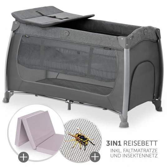 Cheapest 👏 Hauck Reisebett Set Play'n Relax Center (höhenverstellbar) inkl. Wickelauflage, Matratze & Insektenschutz - Melange Charcoal 🎉 1 Cheapest 👏 Hauck Reisebett Set Play'n Relax Center (höhenverstellbar) inkl. Wickelauflage, Matratze & Insektenschutz - Melange Charcoal 🎉