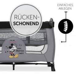 Cheap ❤️ Hauck Reisebett Sleep'n Play Center mit Wickelauflage, höhenverstellbar, Rollen & seitlichem Einstieg - Disney - Mickey Mouse Grey 🎉 -Way Sales hauck reisebett sleep n play center mit wickelauflage hohenverstellbar rollen seitlichem einstieg disney mickey mouse grey 600696 d5
