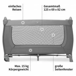 Promo 🛒 Hauck Reisebett Sleep'n Play Go Plus (mit Rollen und seitlichem Einstieg) - Grey 🔔 -Way Sales hauck reisebett sleep n play go plus mit rollen und seitlichem einstieg grey 600818 d5