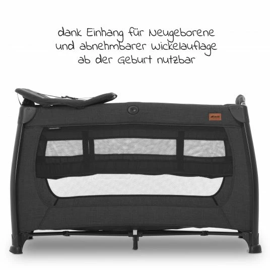 Brand new π Hauck Reisebett Sparset Play'n Relax Center inkl. Komfort Matratze, Einhang, Wickelauflage & Moskitonetz - Melange Black π 6 Brand new π Hauck Reisebett Sparset Play'n Relax Center inkl. Komfort Matratze, Einhang, Wickelauflage & Moskitonetz - Melange Black π - Image 6