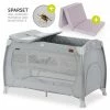 Hot Sale 😀 Hauck Reisebett Sparset Play'n Relax Center inkl. Komfort Matratze, Einhang, Wickelauflage & Moskitonetz - Quilted Grey 💯