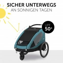 Coupon 🧨 Hauck Sonnenschutz für Fahrradanhänger Dryk Duo - Schwarz 🎉 -Way Sales hauck sonnenschutz fur fahrradanhanger dryk duo schwarz 550366 d2