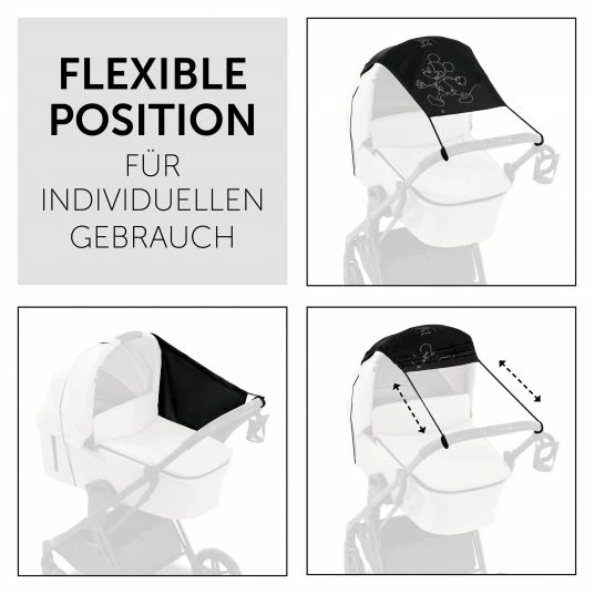 Best Pirce 🥰 Hauck Universal Sonnensegel für Kinderwagen - Disney - Mickey Mouse Black ✔️ 5 Best Pirce 🥰 Hauck Universal Sonnensegel für Kinderwagen - Disney - Mickey Mouse Black ✔️ - Image 5