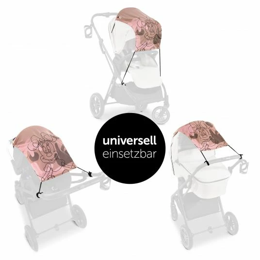 Deals 🎉 Hauck Universal Sonnensegel für Kinderwagen - Disney - Minnie Mouse Rose 👍 2 Deals 🎉 Hauck Universal Sonnensegel für Kinderwagen - Disney - Minnie Mouse Rose 👍 - Image 2