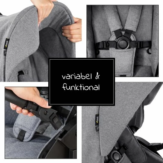 New ⌛ Hauck Vision X Sitzeinheit - Melange Grey ⭐ 6 New ⌛ Hauck Vision X Sitzeinheit - Melange Grey ⭐ - Image 6