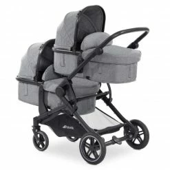 Outlet 👏 Hauck Zwillingskinderwagen Atlantic Twin (inkl. Babywanne für Neugebroene) - bis 36 kg belastbar - Melange Grey 🧨 -Way Sales hauck zwillingskinderwagen atlantic twin inkl babywanne fur neugebroene bis 36 kg belastbar melange grey 500019 d2