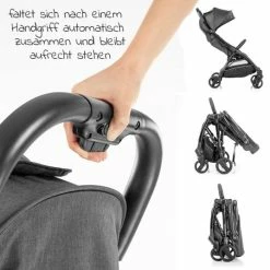 Promo π Hoco Buggy faltet automatisch - Anthrazit - Collection 2022 π 8 Promo π Hoco Buggy faltet automatisch - Anthrazit - Collection 2022 π -Way Sales hoco reisebuggy buggy quick folder mit selbstschliessmechanismus liegefunktion nur 6 8 kg linen dark grey kpf20 101 001 d2