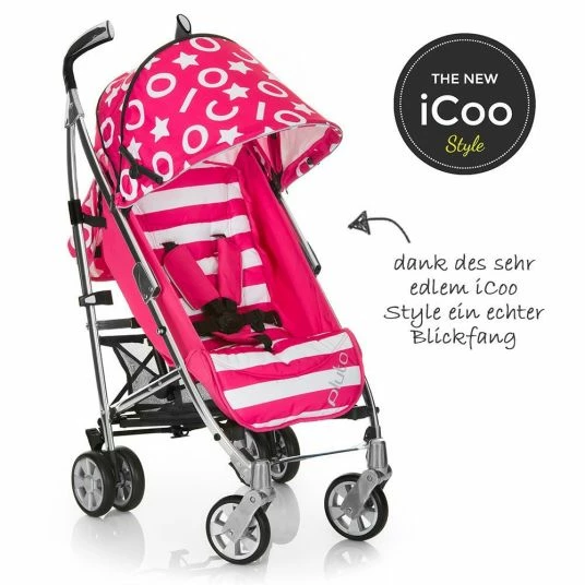 New β¨ ICoo Buggy Pluto - Stripe Pink π 4 New β¨ ICoo Buggy Pluto - Stripe Pink π - Image 4