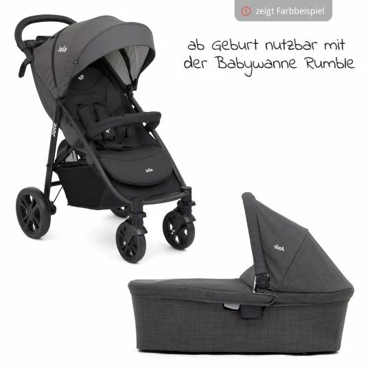 Deals ❤️ Joie 4in1 Kombi-Kinderwagen-Set Literax 4 mit Adapter, Babyschale, Babywanne, Isofix-Basis & XXL Zubehörpaket - Gray Flannel - Collection 2022 ⌛ 4 Deals ❤️ Joie 4in1 Kombi-Kinderwagen-Set Literax 4 mit Adapter, Babyschale, Babywanne, Isofix-Basis & XXL Zubehörpaket - Gray Flannel - Collection 2022 ⌛ - Image 4