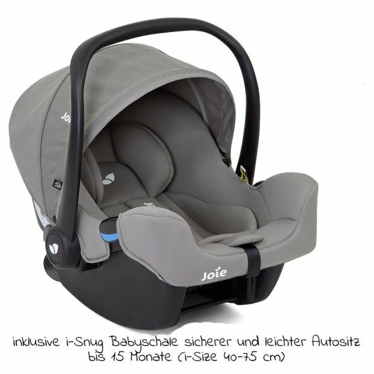 Deals ❤️ Joie 4in1 Kombi-Kinderwagen-Set Literax 4 mit Adapter, Babyschale, Babywanne, Isofix-Basis & XXL Zubehörpaket - Gray Flannel - Collection 2022 ⌛ 6 Deals ❤️ Joie 4in1 Kombi-Kinderwagen-Set Literax 4 mit Adapter, Babyschale, Babywanne, Isofix-Basis & XXL Zubehörpaket - Gray Flannel - Collection 2022 ⌛ - Image 6