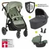 Best deal ✔️ Joie 4in1 Kombi-Kinderwagen-Set Mytrax mit Adapter, Babyschale, Babywanne, Isofix-Basis & XXL Zubehörpaket - Laurel - Collection 2022 👏