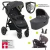 Hot Sale 💯 Joie 4in1 Kombi-Kinderwagen-Set Mytrax mit Adapter, Babyschale, Babywanne, Isofix-Basis & XXL-Zubehörpaket - Pavement - Collection 2022 🌟