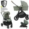 Wholesale 🧨 Joie 4in1 Kombi-Kinderwagen-Set Versatrax mit Babyschale, Babywanne, Isofix-Basis, Adapter & XXL-Zubehörpaket - Laurel - Collection 2022 🌟