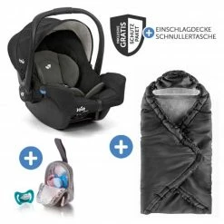Top 10 😀 Joie Babyschale Gemm Gr. 0+ - ab Geburt-15 Monate (ab Geburt-13kg) inkl. Sitzverkleinerer, Einschlagdecke & Schnullerbox - Shale - Collection 2022 🔥