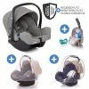 Hot Sale 🧨 Joie Babyschale i-Snug i-Size ab Geburt - 13 kg (40 cm - 75 cm) inkl. Sitzverkleinerer nur 3,25 kg & Zubehörpaket - Gray Flannel - Collection 2022 ⭐