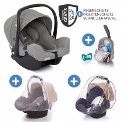 Hot Sale 🧨 Joie Babyschale i-Snug i-Size ab Geburt - 13 kg (40 cm - 75 cm) inkl. Sitzverkleinerer nur 3,25 kg & Zubehörpaket - Gray Flannel - Collection 2022 ⭐