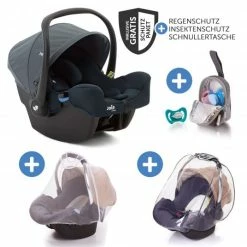 New ✔️ Joie Babyschale i-Snug i-Size ab Geburt - 13 kg (40 cm - 75 cm) inkl. Sitzverkleinerer nur 3,25 kg & Zubehörpaket - Lagoon - Collection 2022 💯