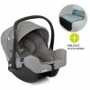 Deals 🎉 Joie Babyschale i-Snug i-Size inkl. Autositz - Schutzunterlage - Gray Flannel - Collection 2022 🧨