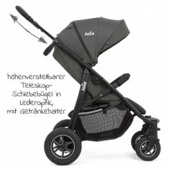 Budget 🎉 Joie Buggy & Sportwagen Litetrax 4 DLX Air mit Luftreifen, Teleskopschieber, Regenschutz bis 22 kg belastbar - Shale - Collection 2022 🤩 -Way Sales joie buggy sportwagen litetrax 4 dlx air mit luftreifen teleskopschieber regenschutz bis 22 kg belastbar shale s1112qasha000 d2