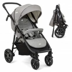 Best deal 😉 Joie Buggy & Sportwagen Litetrax 4 DLX mit Luftreifen, Teleskopschieber, Regenschutz bis 22 kg belastbar - Gray Flannel - Collection 2022 ❤️