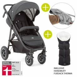 Hot Sale 👏 Joie Buggy & Sportwagen Mytrax mit Luftreifen, Getränkehalter, Regenschutz, Fußsack & Handmuff - Collection 2021 💯