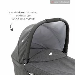New 🔥 Joie Kombikinderwagen Chrome DLX Set inkl. Babywanne, Fußsack, Adapter & Regenschutz - Foggy Gray - Collection 2022 ✨ -Way Sales joie kombi kinderwagen chrome dlx set inkl babywanne fussdecke adapter regenschutz foggy gray s1201mafgy000 d3