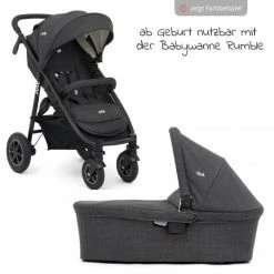 Promo 🤩 Joie Kombi-Kinderwagen Mytrax mit Luftreifen, Babywanne, Adapter & Zubehör Paket - Gray Flannel - Collection 2022 👍 -Way Sales joie kombi kinderwagen mytrax mit luftreifen babywanne adapter zubehor paket gray flannel set 451 d2