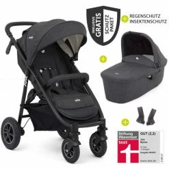 Buy ✔️ Joie Kombi-Kinderwagen Mytrax mit Luftreifen, Babywanne, Adapter & Zubehör Paket - Pavement - Collection 2022 🤩