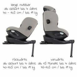 Flash Sale ⭐ Joie Reboarder-Kindersitz i-Spin 360 R i-Size - ab Geburt - 4 Jahre (40-105 cm) - Gray Flannel - Collection 2022 🛒 -Way Sales joie reboarder kindersitz i spin 360 r i size ab geburt 4 jahre 40 105 cm gray flannel c1801magfl000 d3