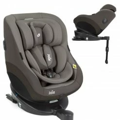 Flash Sale 🌟 Joie Reboarder-Kindersitz Spin 360 Gti i-Size ab Geburt - 4 Jahre ( 40-105 cm) - Cobblestone - Collection 2022 ⭐