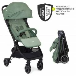 Budget ✨ Joie Reisebuggy Pact mit nur 6 kg inkl. Transporttasche, Adapter & Regenschutz - Laurel - Collection 2022 ✔️