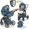 Brand new 🌟 Junama 2in 1 Kombi-Kinderwagen-Set Space inkl. Babywanne, Sportsitz,Wickeltasche & Regenschutz - Grün - Collection 2022 🤩